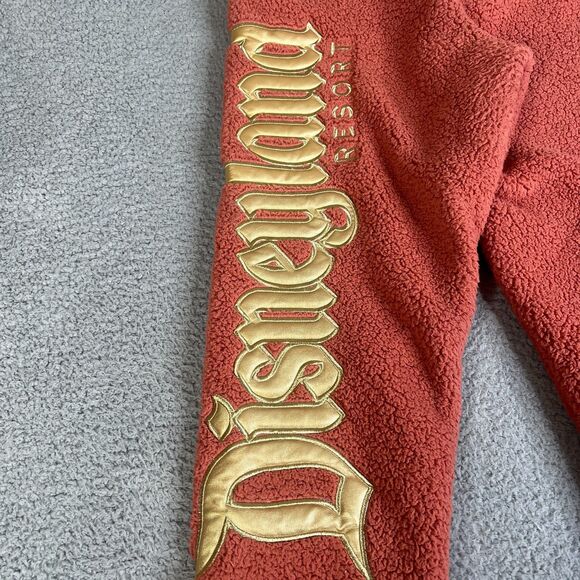 Disney Spirit Jersey Joggers Sweatpants Women Medium Disneyland Resort Sherpa - Picture 2 of 11